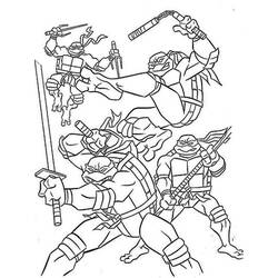 Dessin à colorier: Tortue Ninja (Dessins animés et séries animées) #183757 - Coloriages à Imprimer Gratuits