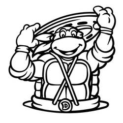 Dessin à colorier: Tortue Ninja (Dessins animés et séries animées) #183758 - Coloriages à Imprimer Gratuits