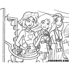 Dessin à colorier: Totally Spies (Dessins animés et séries animées) #29046 - Coloriages à Imprimer Gratuits