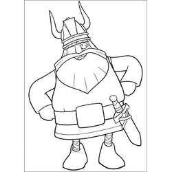 Dessin à colorier: Vic Le Viking (Dessins animés et séries animées) #207021 - Coloriages à Imprimer Gratuits