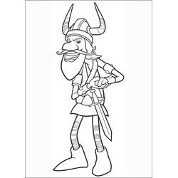 Dessin à colorier: Vic Le Viking (Dessins animés et séries animées) #207025 - Coloriages à Imprimer Gratuits
