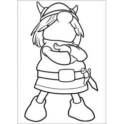 Dessin à colorier: Vic Le Viking (Dessins animés et séries animées) #207026 - Coloriages à Imprimer Gratuits