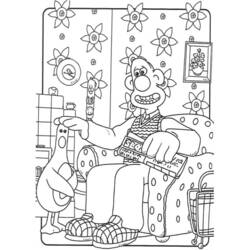 Dessin à colorier: Wallace et Gromit (Dessins animés et séries animées) #133462 - Coloriages à Imprimer Gratuits