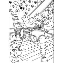 Dessin à colorier: Wallace et Gromit (Dessins animés et séries animées) #133464 - Coloriages à Imprimer Gratuits