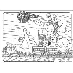 Dessin à colorier: Wallace et Gromit (Dessins animés et séries animées) #133478 - Coloriages à Imprimer Gratuits