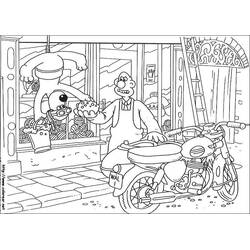 Dessin à colorier: Wallace et Gromit (Dessins animés et séries animées) #133479 - Coloriages à Imprimer Gratuits