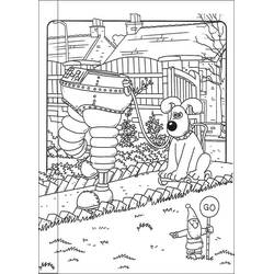 Dessin à colorier: Wallace et Gromit (Dessins animés et séries animées) #203614 - Coloriages à Imprimer Gratuits