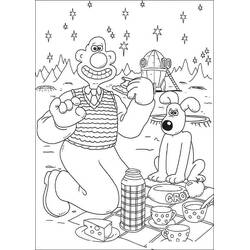 Dessin à colorier: Wallace et Gromit (Dessins animés et séries animées) #203618 - Coloriages à Imprimer Gratuits