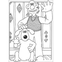 Dessin à colorier: Wallace et Gromit (Dessins animés et séries animées) #203619 - Coloriages à Imprimer Gratuits