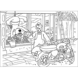 Dessin à colorier: Wallace et Gromit (Dessins animés et séries animées) #203625 - Coloriages à Imprimer Gratuits