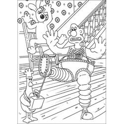 Dessin à colorier: Wallace et Gromit (Dessins animés et séries animées) #203628 - Coloriages à Imprimer Gratuits