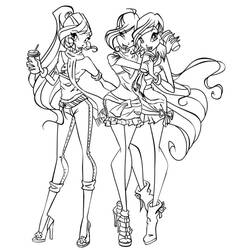 Dessin à colorier: Winx (Dessins animés et séries animées) #180540 - Coloriages à Imprimer Gratuits