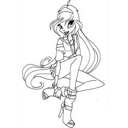 Dessin à colorier: Winx (Dessins animés et séries animées) #180554 - Coloriages à Imprimer Gratuits