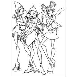 Dessin à colorier: Winx (Dessins animés et séries animées) #180555 - Coloriages à Imprimer Gratuits