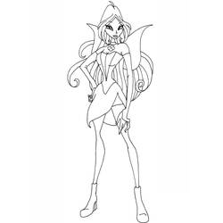 Dessin à colorier: Winx (Dessins animés et séries animées) #180558 - Coloriages à Imprimer Gratuits