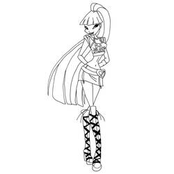 Dessin à colorier: Winx (Dessins animés et séries animées) #180560 - Coloriages à Imprimer Gratuits