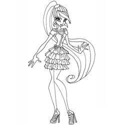 Dessin à colorier: Winx (Dessins animés et séries animées) #180565 - Coloriages à Imprimer Gratuits