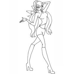 Dessin à colorier: Winx (Dessins animés et séries animées) #180567 - Coloriages à Imprimer Gratuits