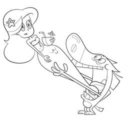 Dessin à colorier: Zig et Sharko (Dessins animés et séries animées) #182413 - Coloriages à Imprimer Gratuits