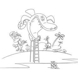 Dessin à colorier: Zig et Sharko (Dessins animés et séries animées) #182431 - Coloriages à Imprimer Gratuits