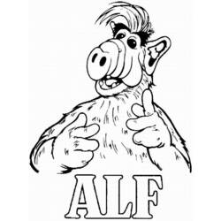 Dessin à colorier: Alf (Dessins Animés) #33667 - Coloriages à Imprimer