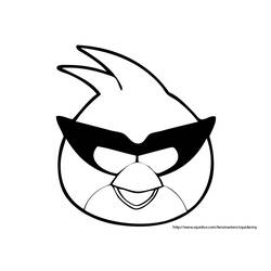 Dessin à colorier: Angry Birds (Dessins Animés) #25018 - Coloriages à Imprimer Gratuits