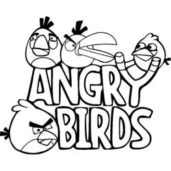 Dessin à colorier: Angry Birds (Dessins Animés) #25025 - Coloriages à Imprimer Gratuits