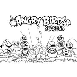 Dessin à colorier: Angry Birds (Dessins Animés) #25073 - Coloriages à Imprimer Gratuits