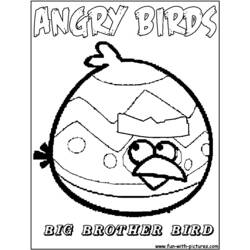 Dessin à colorier: Angry Birds (Dessins Animés) #25079 - Coloriages à Imprimer Gratuits
