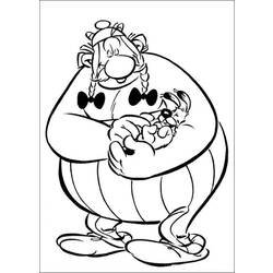 Dessin à colorier: Asterix et Obelix (Dessins Animés) #24383 - Coloriages à Imprimer Gratuits