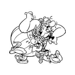 Dessin à colorier: Asterix et Obelix (Dessins Animés) #24394 - Coloriages à Imprimer Gratuits