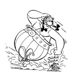 Dessin à colorier: Asterix et Obelix (Dessins Animés) #24442 - Coloriages à Imprimer Gratuits