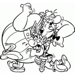 Dessin à colorier: Asterix et Obelix (Dessins Animés) #24445 - Coloriages à Imprimer Gratuits