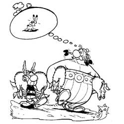 Dessin à colorier: Asterix et Obelix (Dessins Animés) #24454 - Coloriages à Imprimer Gratuits