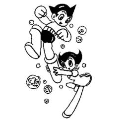 Dessin à colorier: Astroboy (Dessins Animés) #45380 - Coloriages à Imprimer Gratuits