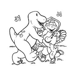 Dessin à colorier: Barney et ses amis (Dessins Animés) #40979 - Coloriages à Imprimer Gratuits