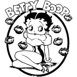 Dessin à colorier: Betty Boop (Dessins Animés) #25914 - Coloriages à imprimer