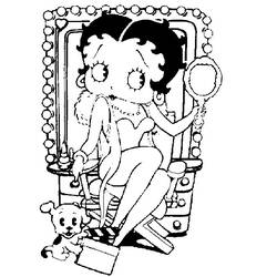 Dessin à colorier: Betty Boop (Dessins Animés) #25921 - Coloriages à imprimer