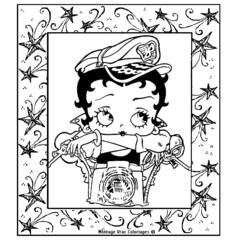 Dessin à colorier: Betty Boop (Dessins Animés) #25962 - Coloriages à Imprimer