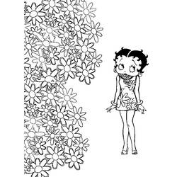 Dessin à colorier: Betty Boop (Dessins Animés) #25973 - Coloriages à Imprimer