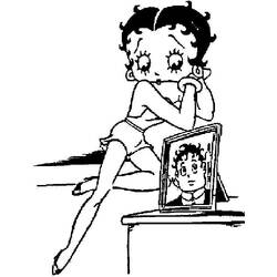 Dessin à colorier: Betty Boop (Dessins Animés) #25982 - Coloriages à Imprimer Gratuits