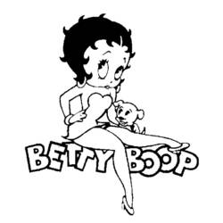 Dessin à colorier: Betty Boop (Dessins Animés) #25986 - Coloriages à imprimer