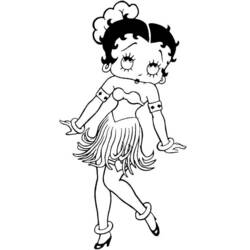 Dessin à colorier: Betty Boop (Dessins Animés) #25988 - Coloriages à Imprimer Gratuits