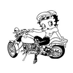 Dessin à colorier: Betty Boop (Dessins Animés) #25994 - Coloriages à Imprimer Gratuits