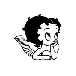 Dessin à colorier: Betty Boop (Dessins Animés) #25997 - Coloriages à Imprimer