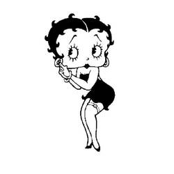 Dessin à colorier: Betty Boop (Dessins Animés) #26009 - Coloriages à Imprimer Gratuits