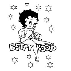 Dessin à colorier: Betty Boop (Dessins Animés) #26024 - Coloriages à Imprimer Gratuits