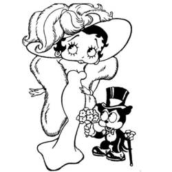 Dessin à colorier: Betty Boop (Dessins Animés) #26026 - Coloriages à Imprimer Gratuits