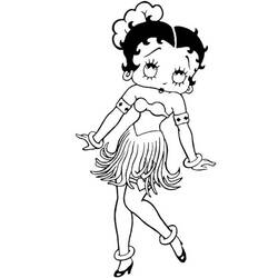 Dessin à colorier: Betty Boop (Dessins Animés) #26052 - Coloriages à Imprimer Gratuits