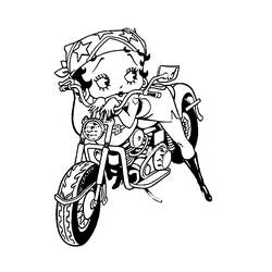 Dessin à colorier: Betty Boop (Dessins Animés) #26054 - Coloriages à Imprimer Gratuits